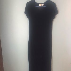 Black maxi dress